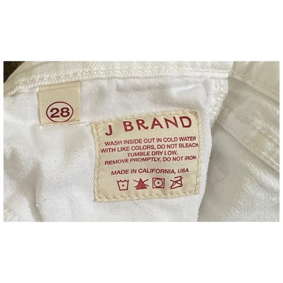J BRAND 935 ANKLE JEANS WHITE SIZE 28 - Picture 4 of 7